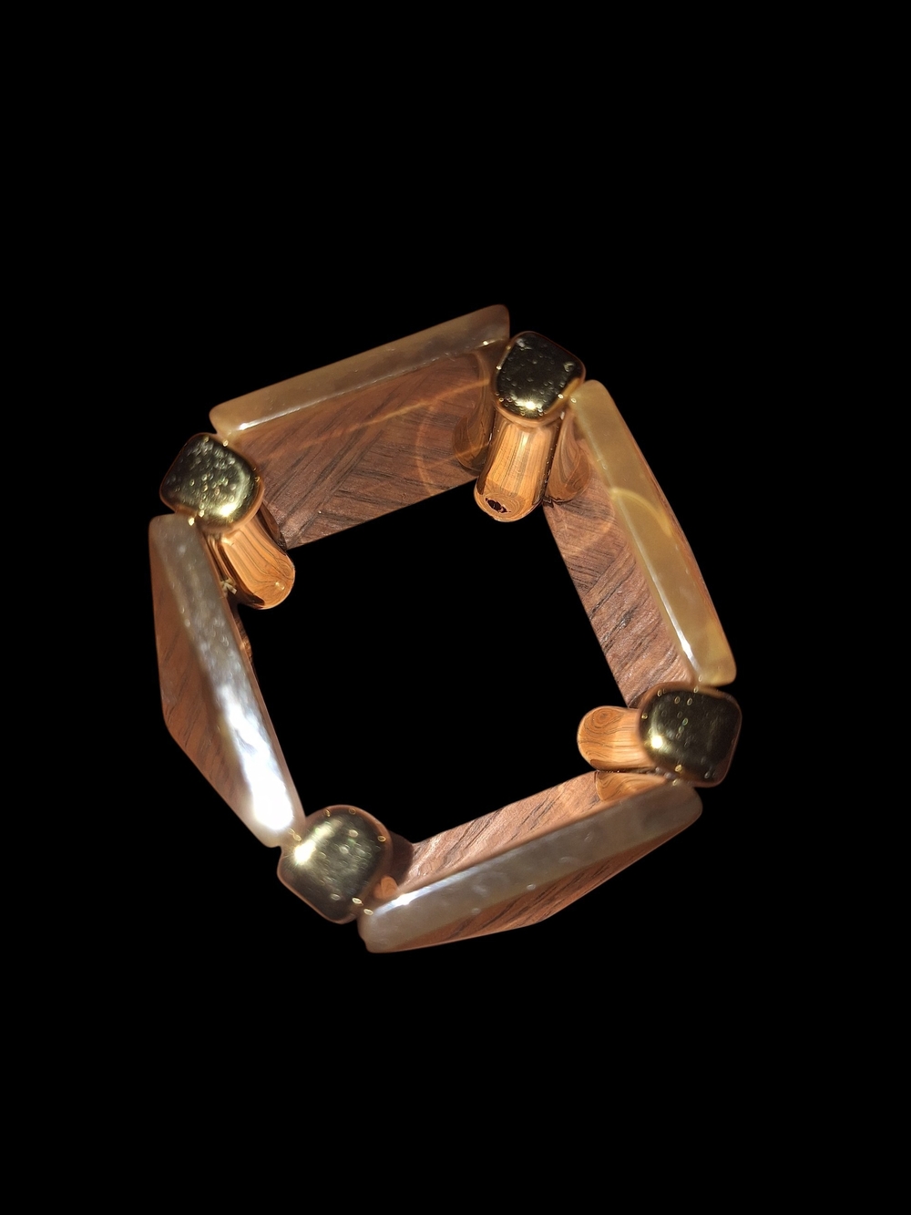 Brown & Gold Cuff Bracelet